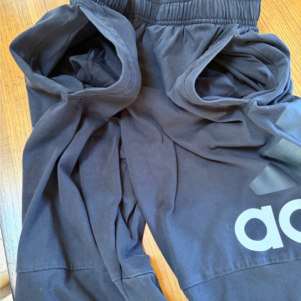 Adidas track suit set two 2 pcs zip jacket & pants medium unisex black white - Picture 5 of 13